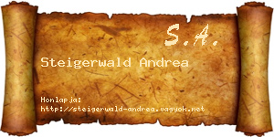 Steigerwald Andrea névjegykártya